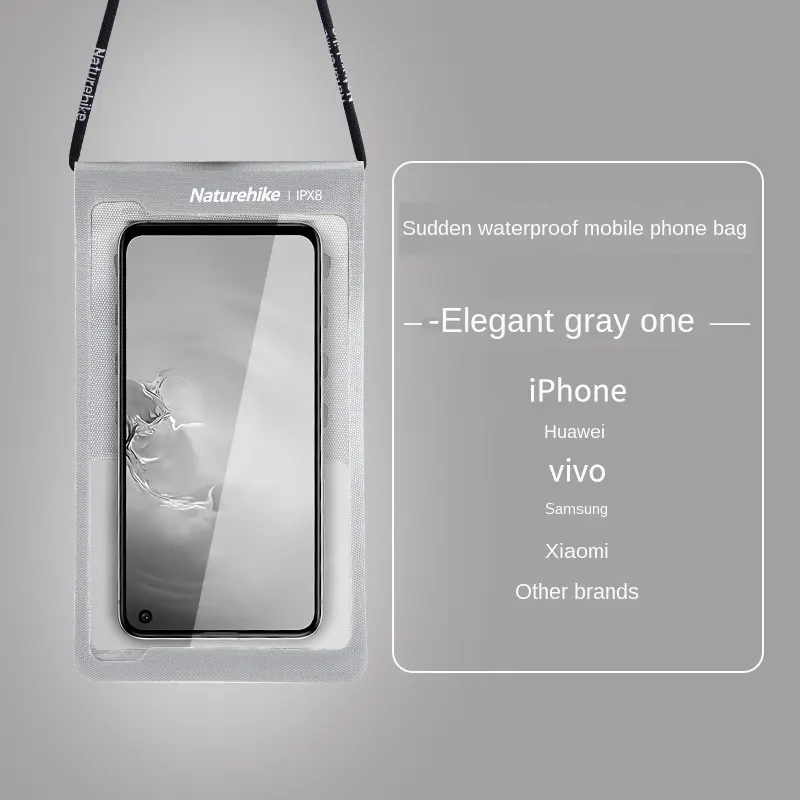 Mobile Phone Waterproof Bag TPU Swimming Case Touch Screen