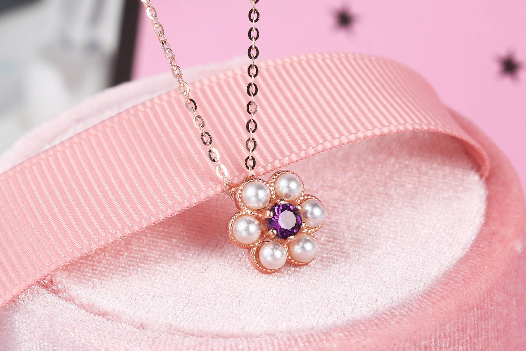 Color Treasure Jewelry Natural Amethyst Tassel Plum Shape — foto 6