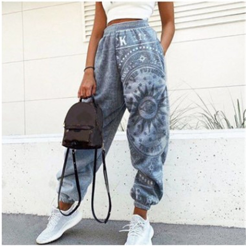 Explosive Hot Sale Loose Printed Harem Pants Casual Pants