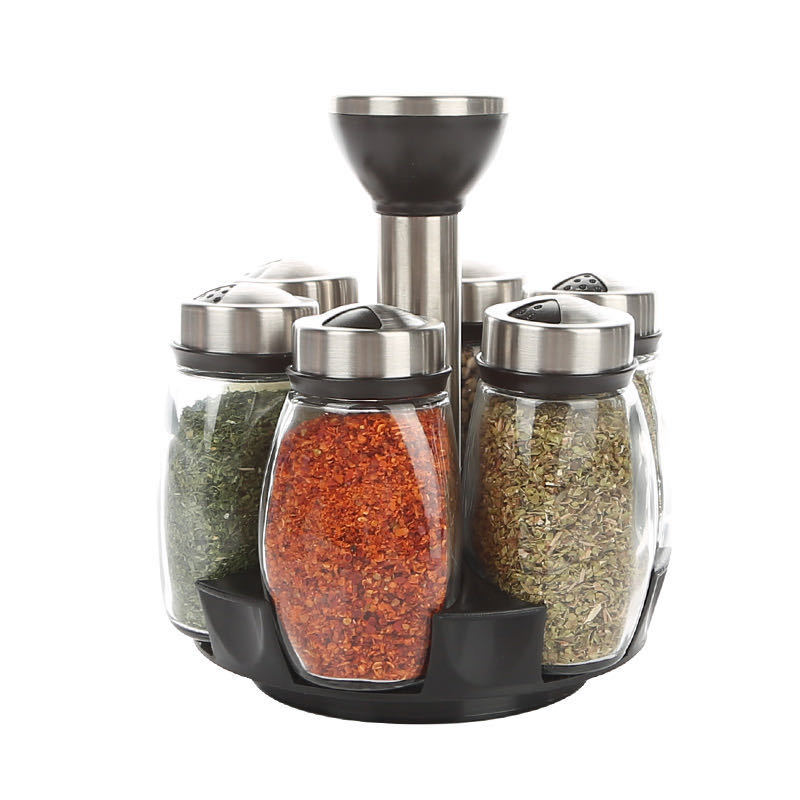 Rotating seasoning box set