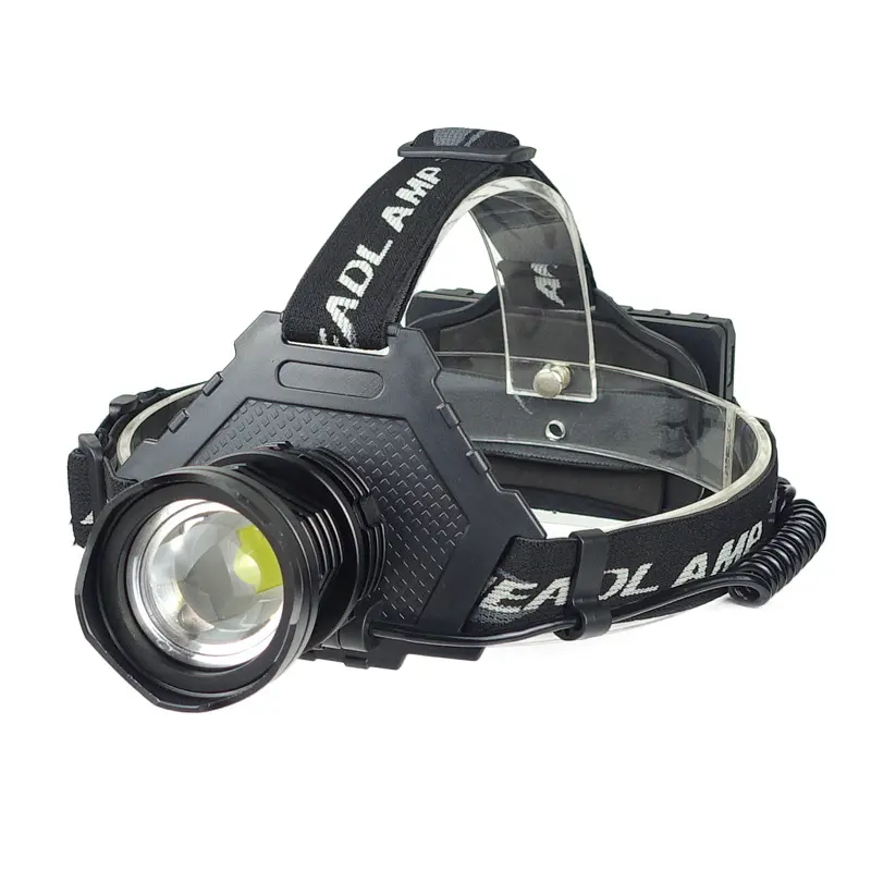 XHP70 Headlight Telescopic Zoom USB Charging Strong Outdoor Waterproof
