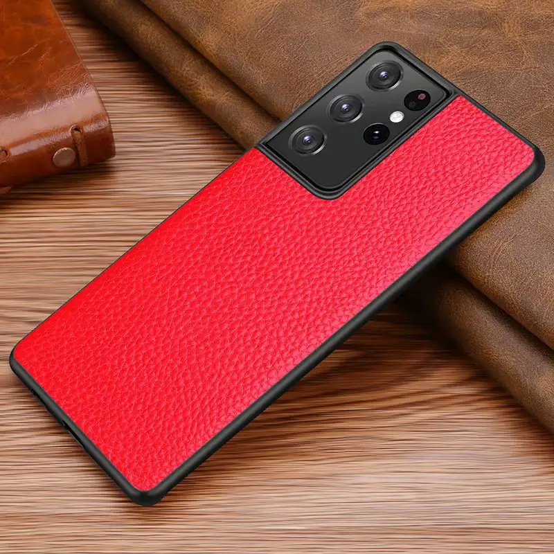 Plus Head Leather Litchi Skin Ultra Protective Cover