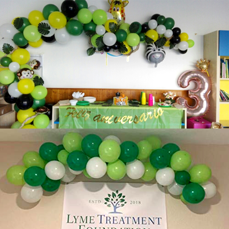 Animal Balloon Theme Party Scene Decoration Green Forest Series Balloons — foto 2