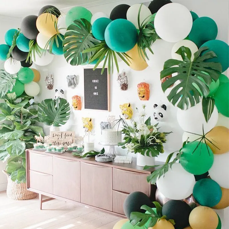 Animal Balloon Theme Party Scene Decoration Green