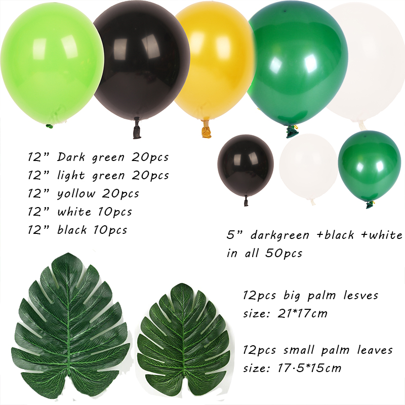 Animal Balloon Theme Party Scene Decoration Green Forest Series Balloons — foto 4