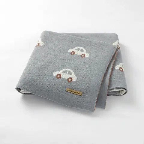 Baby Blanket Knitted Car Jacquard Windproof Cover
