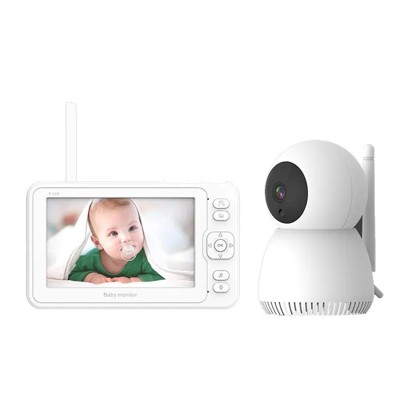 5 Inch Large Screen Baby Monitor Home 1080P High-Definition