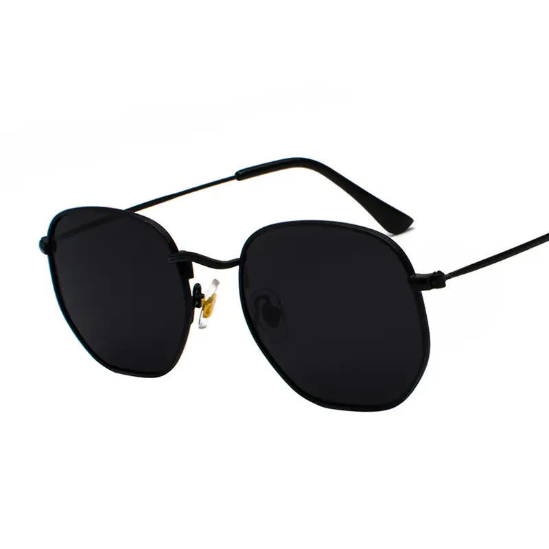 Harajuku Personality Irregular Sunglasses Fashion Metal Glasses Men'S Literary Style Sunglasses
