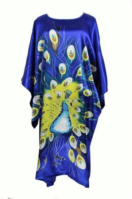 Title 2, Sexy Female Silk Rayon Robe Bath Gown Nightgown...