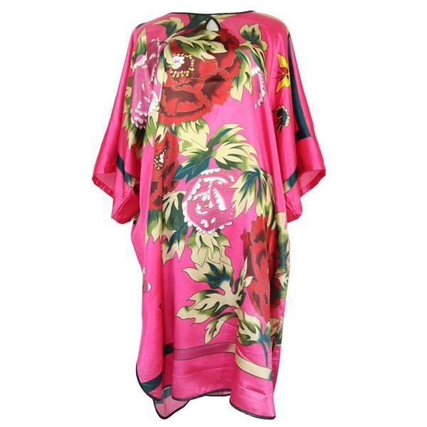 Title 5, Sexy Female Silk Rayon Robe Bath Gown Nightgown...