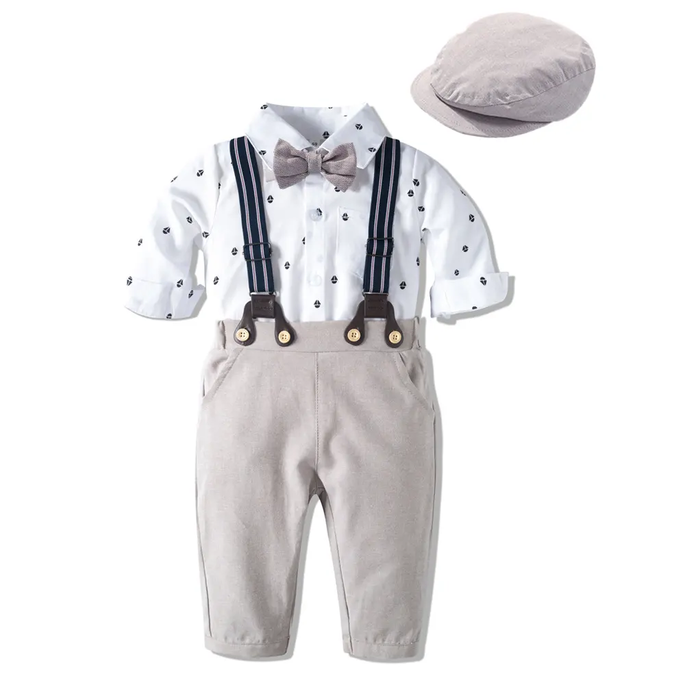 Autumn New Long Sleeve Khaki Suit Infant Clothing Boys'