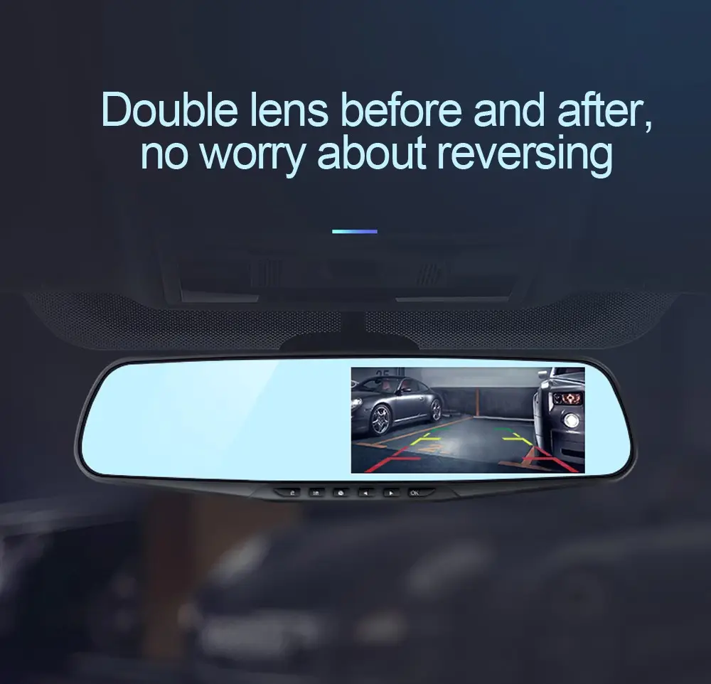 3.5 Inch Rearview Mirror Car Driving Recorder