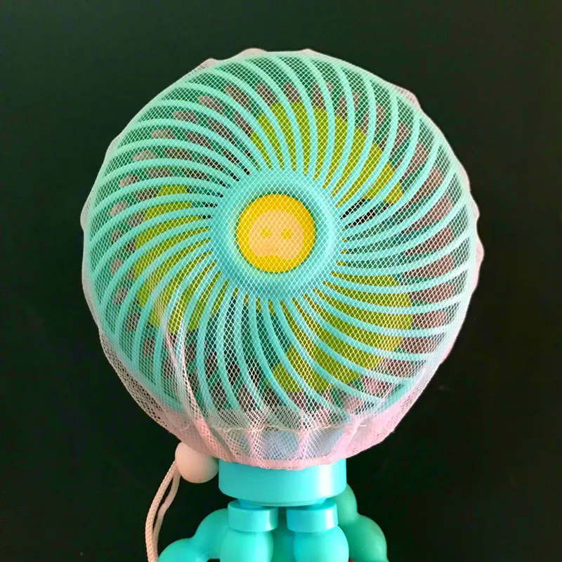 Octopus Deformed Folding Fan New USB Charging Mini Handheld Stroller Bed Small Fan Portable – image 10