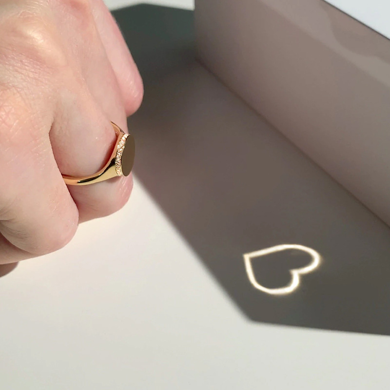 Yanguang Projection Black Technology Couple Ring