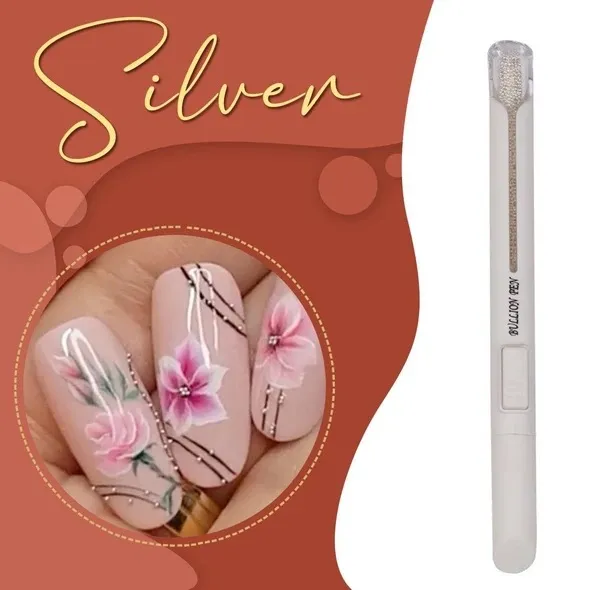 Nail Art Ball Point Drill Point Pen Ball Pen Nail Tools Point Drill Nail Silver Gold Ball Pen White - Shop at LoveMi