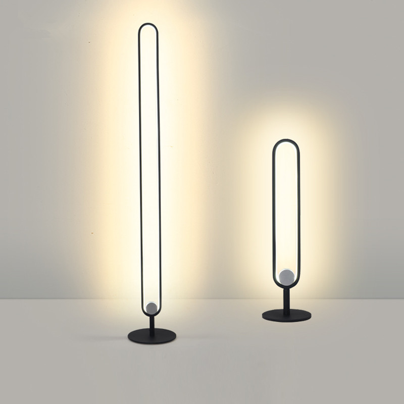 Double Pole Light Luxury Floor Creative Atmosphere Lamp Bedroom Vertical Bedside Creative Eye Protection Lamp - Image 2