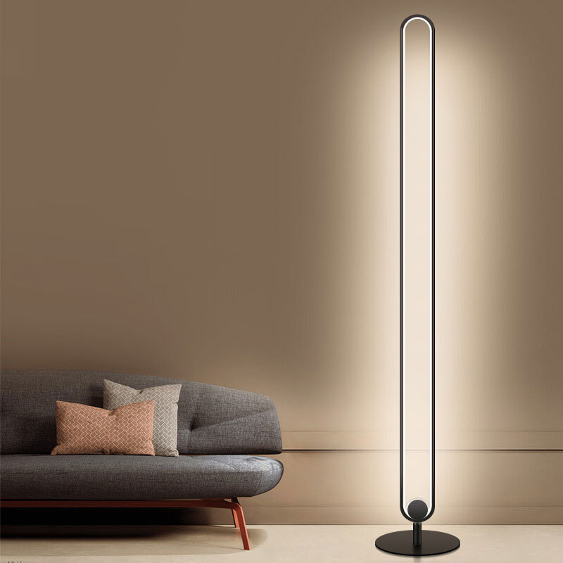 Double Pole Light Luxury Floor Creative Atmosphere Lamp Bedroom Vertical Bedside Creative Eye Protection Lamp - Image 5