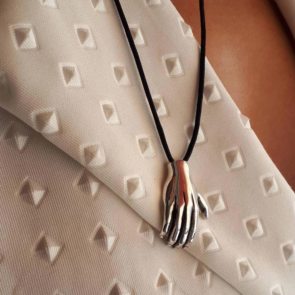Creative Hands Hug Pendant Necklace Hands Hug