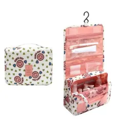 Cosmetic Bag Organizer Case Necessaries Make Up Toiletry Bag - P33 Pinkflowers - View 1