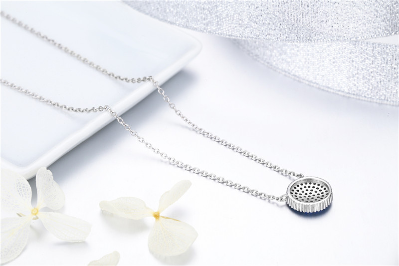 European And American Blue Movement S925 Sterling Silver Necklace
