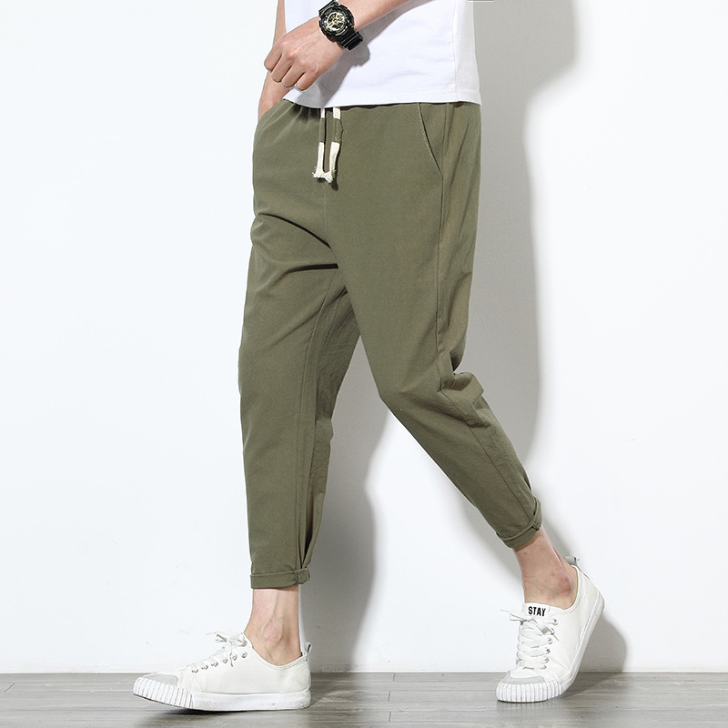 Title 6, Herren Haremshose Lose Japanische Cropped Hose ...