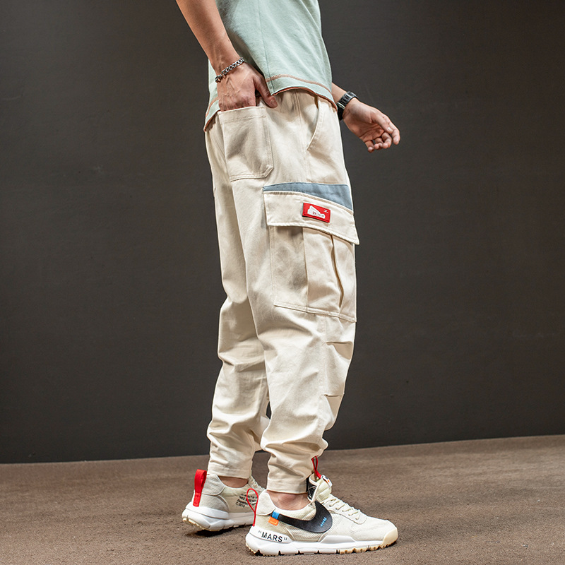 Overalls Men's Loose Fitting Solid Color Pants