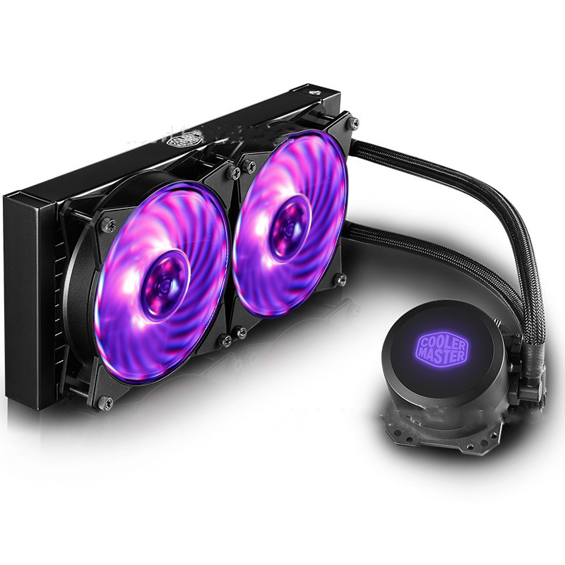 Cooler Bingshen 240Rgb Cpu Water Cooling Dual Chamber Water Pump Micro-Channel Design Balanced Fan 4