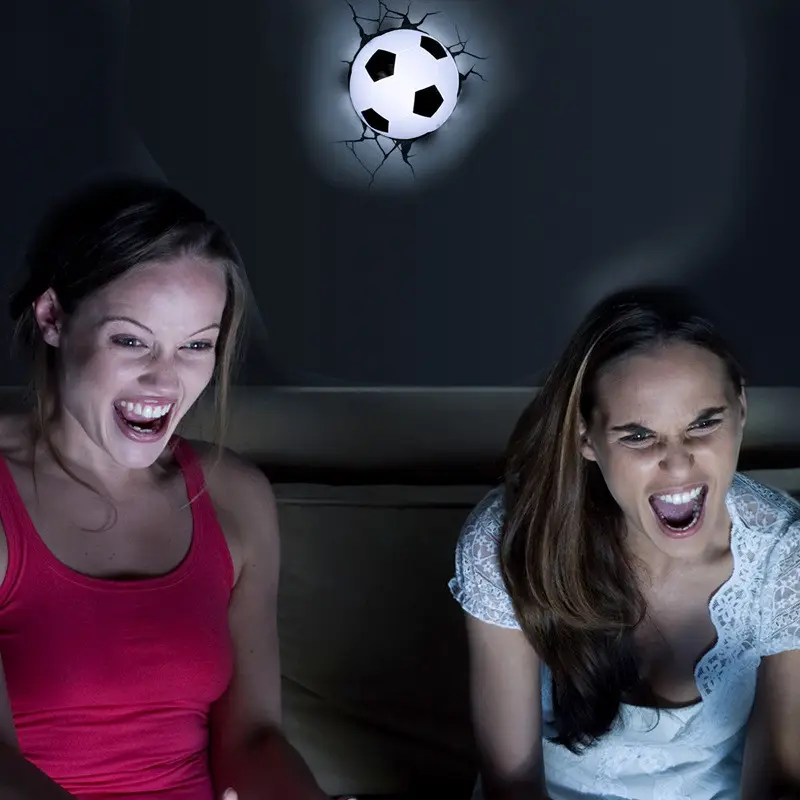 Sports Mini Football 3D Decorative Wall Lamp