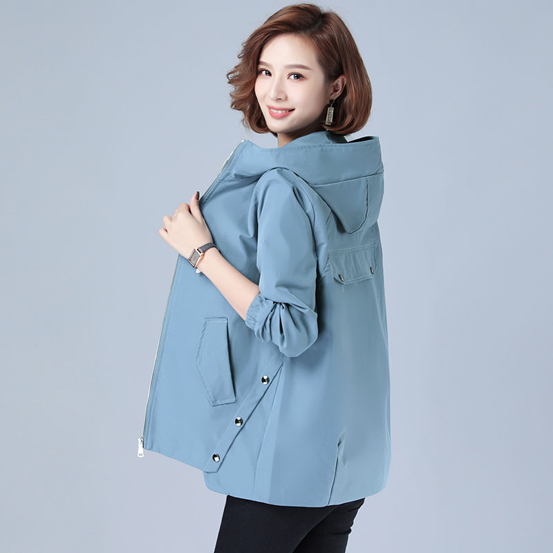 Casual Loose Jacket Mother Wear Windbreaker