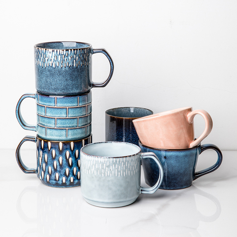 Creativex Mugx Ceramicx Largex Capacityx Personalizedx Breakfastx Cupx Colorx Coffeex Cupx Forx Menx Andx Womenx Couplesx Usingx 420MLx 