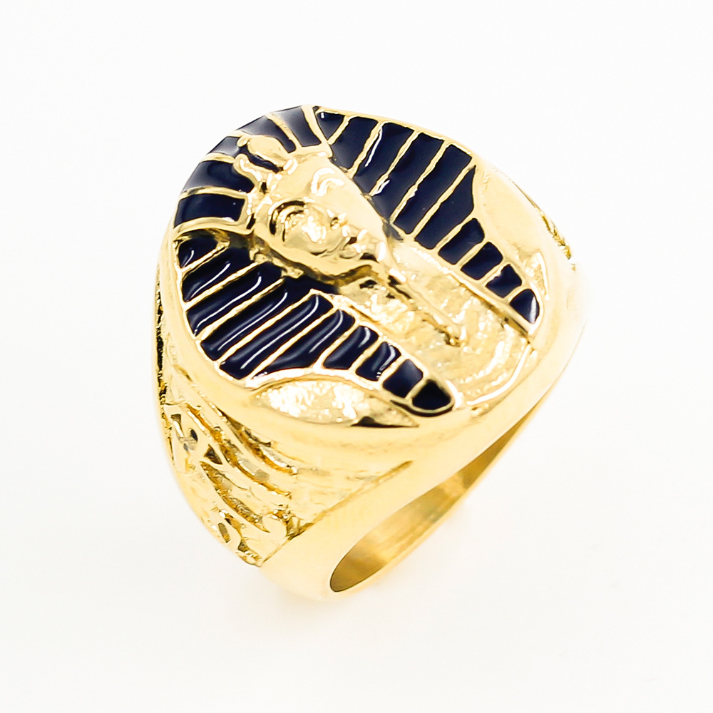 European And American Vintage Ancient Egyptian Sphinx Alloy Ring