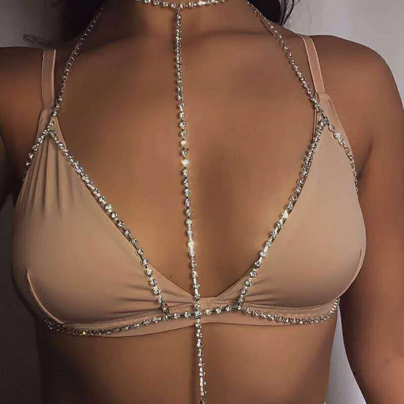 Title 5, Sexy Exaggerated Flashing Diamond Body Clothing...