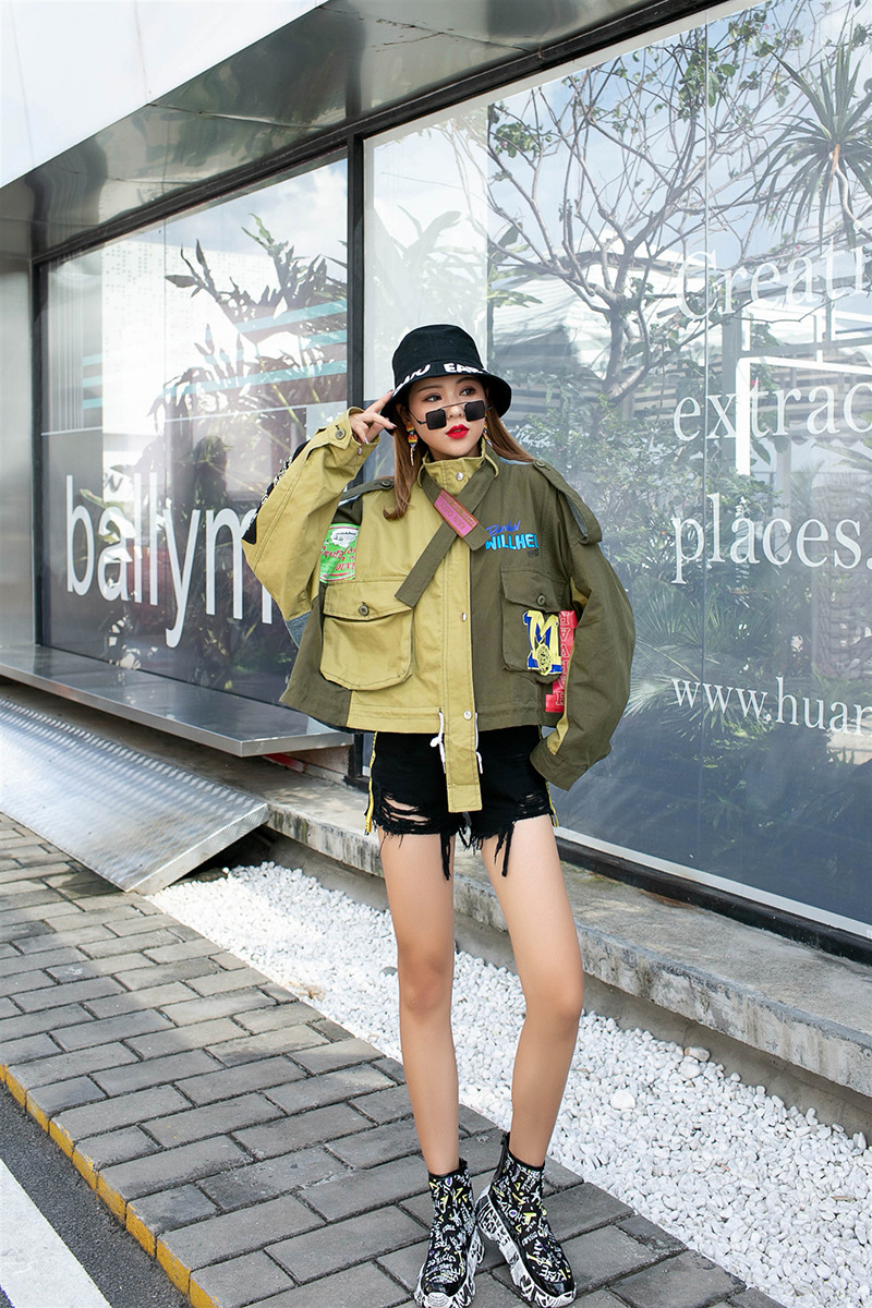 Baseball Uniform Female Jacket Fairy Student Korean Version Loose Wild Short New Top Harajuku Style Cardigan Tide