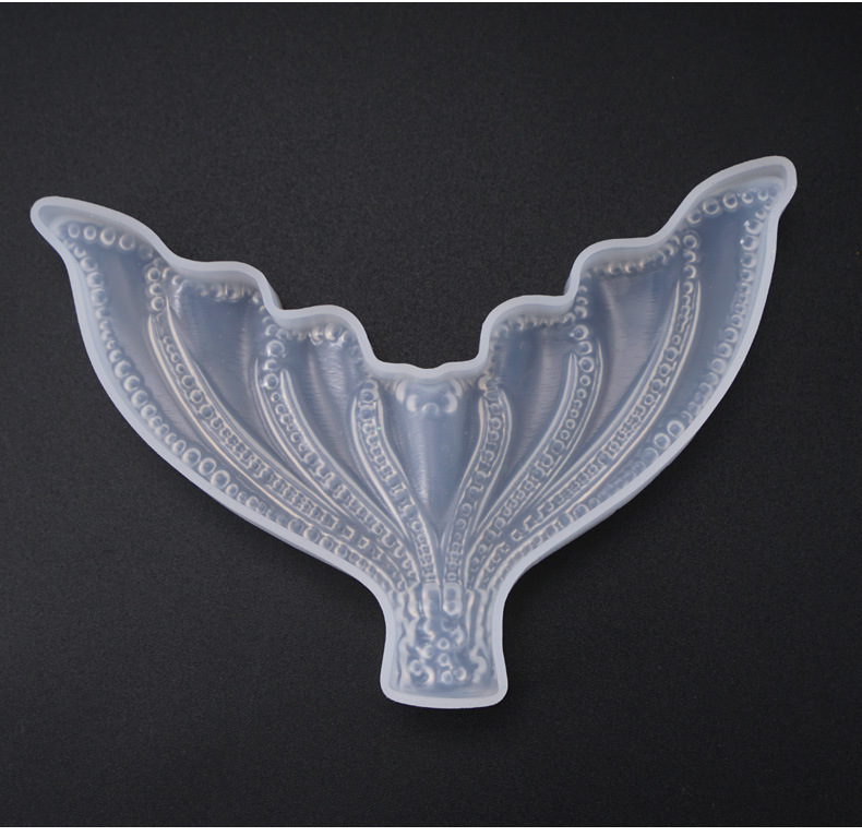 Crystal Epoxy Mould Three Dimensional Big Fish Tail Mould