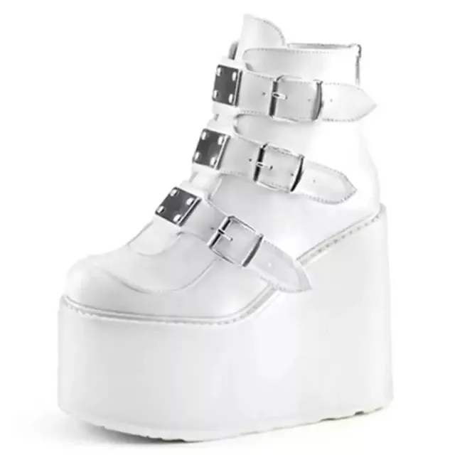 Plus Size Women'S Shoes Short Boots Women'S Colorful Super High Heeled Wedge Martin Boots Colorful - Shop at LoveMi