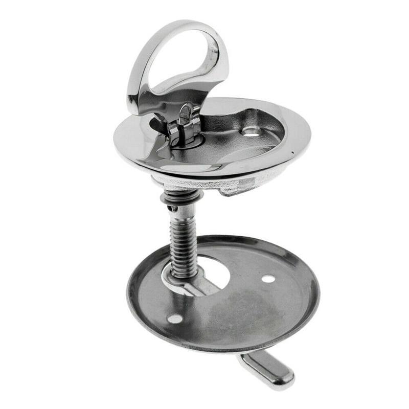 4Pcs Stainless Steel Floor Lift Inlet Handle For Boat Deck Hatch With Door Lock