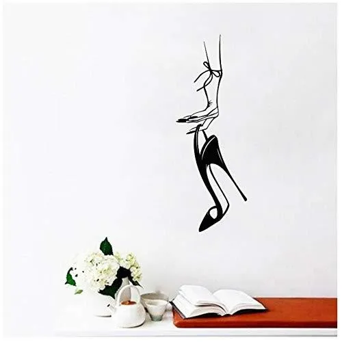 Hand Carry High Heels Carved Bedroom Background Black - Shop at LoveMi