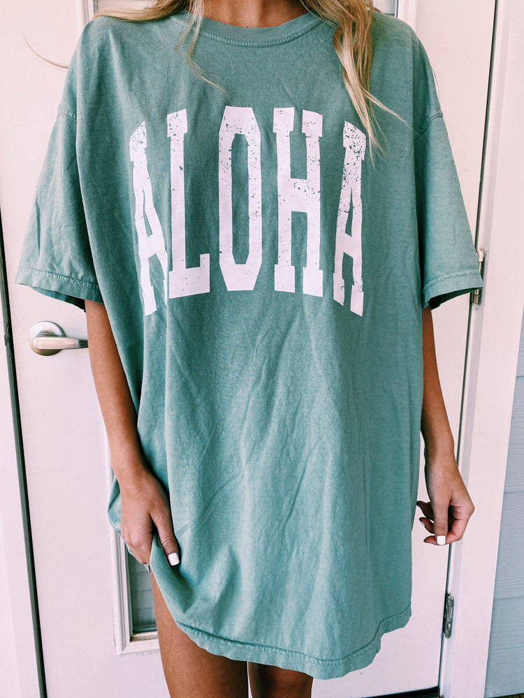 New Women'S Round Neck Short Sleeve Graphic Print Loose Pullover Women'S T-Shirt