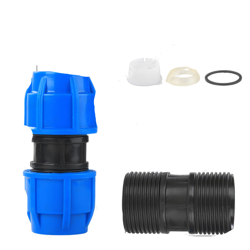 PE quick connect pipe fitting plastic joint quick connect pipe fitting non hot melt water pipe direct quick connect movable joint 25 inch