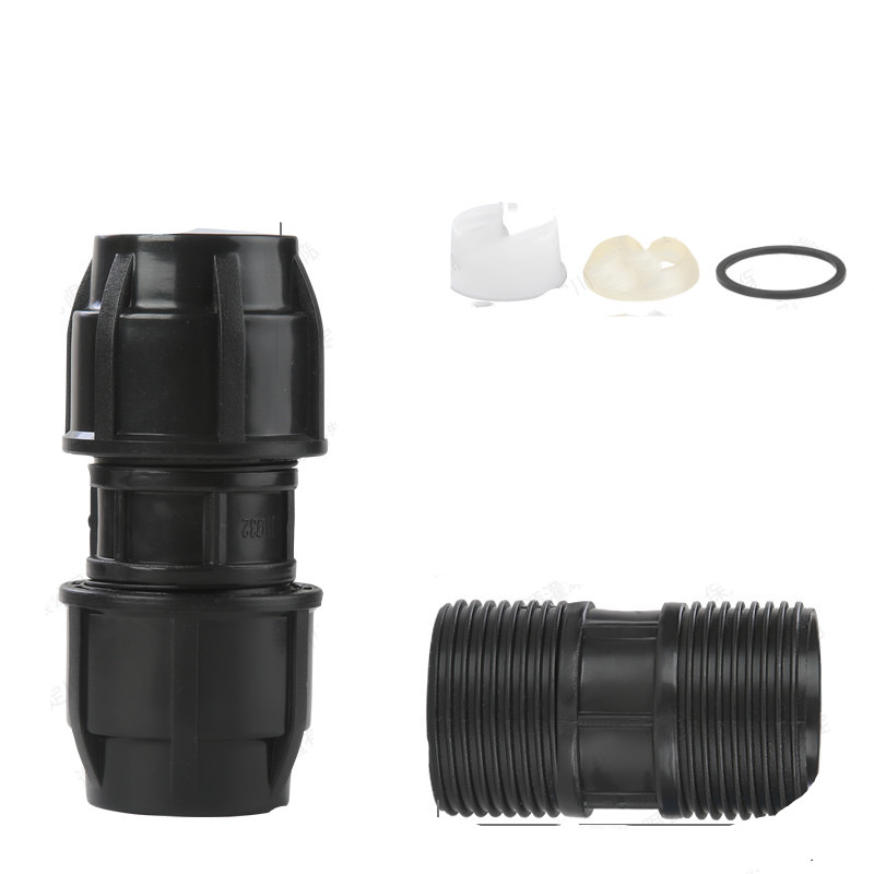 PE quick connect pipe fitting plastic joint quick connect pipe fitting non hot melt water pipe direct quick connect movable joint 25 inch