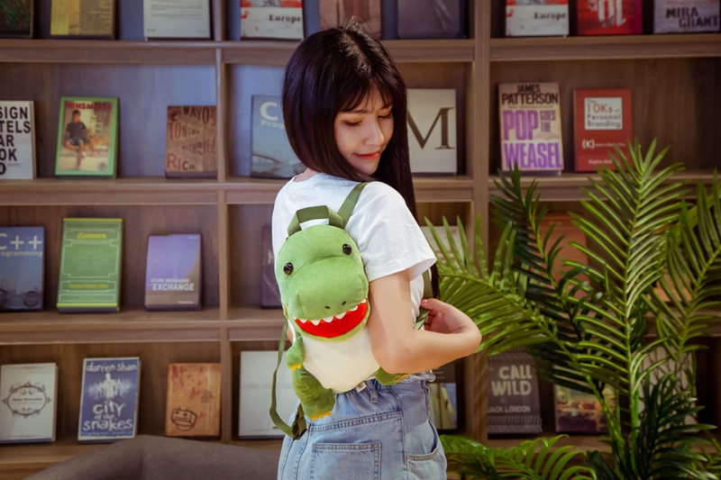 Tyrannosaurus Triceratops Dinosaur Plush Toy Backpack Infant Children's Backpack — foto 6