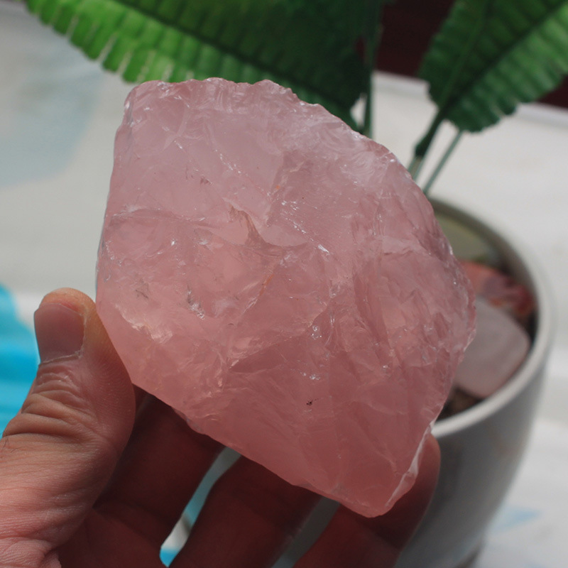 Ran Crystal Pink Crystal Ornaments Follow The Shape Of The Original Mine Home Office Furnishings Demagnetized And Magnetized Rough Crystal — foto 5