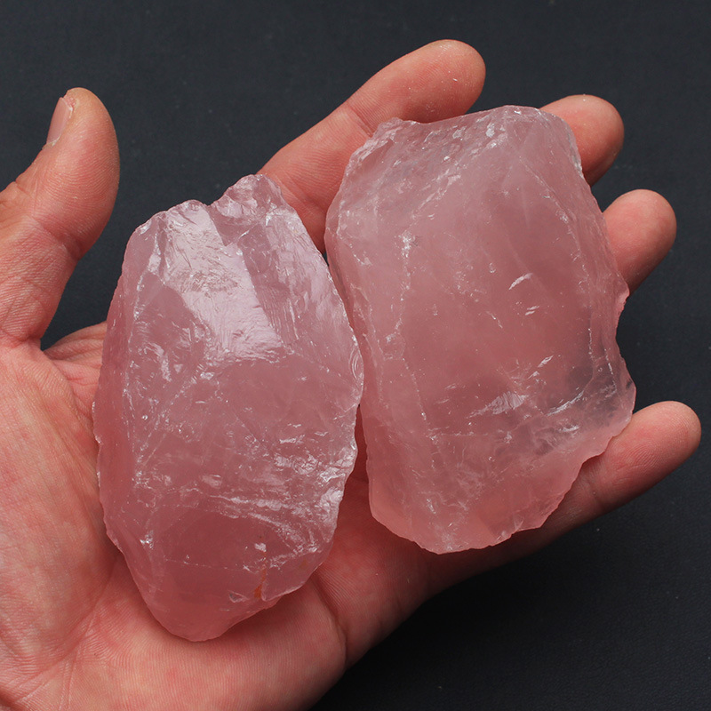 Ran Crystal Pink Crystal Ornaments Follow The Shape Of The Original Mine Home Office Furnishings Demagnetized And Magnetized Rough Crystal — foto 4