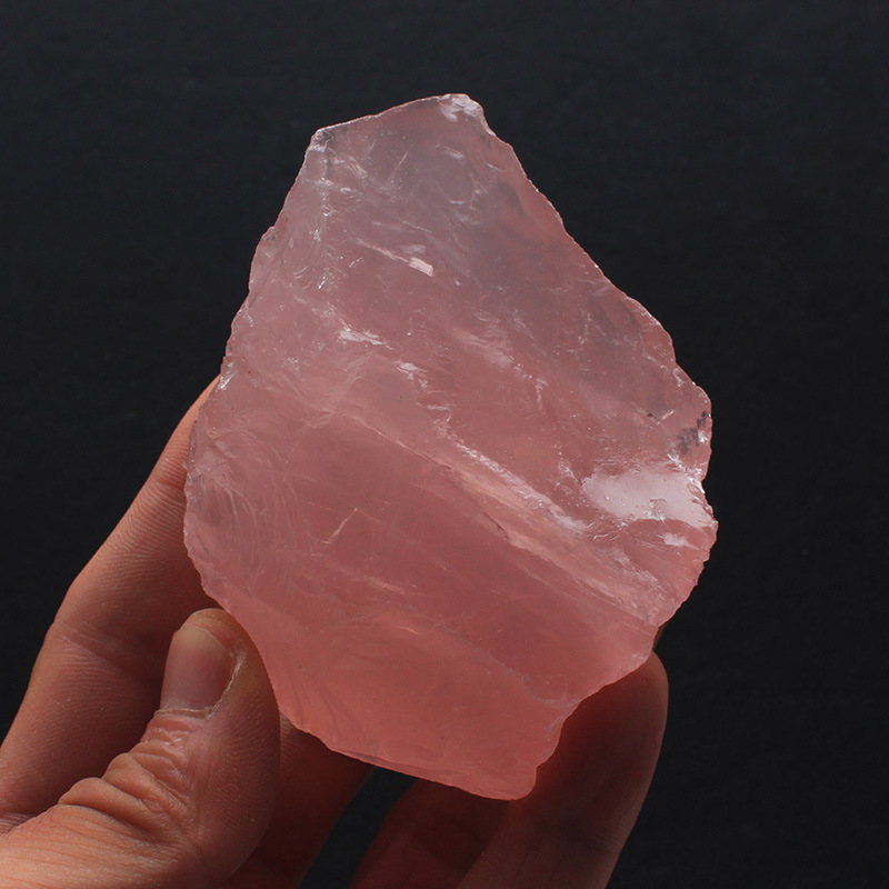 Ran Crystal Pink Crystal Ornaments Follow The Shape Of The Original Mine Home Office Furnishings Demagnetized And Magnetized Rough Crystal — foto 2