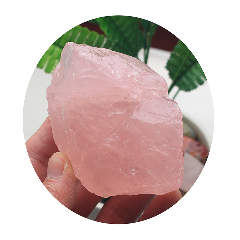 Ran Crystal Pink Crystal Ornaments Follow The Shape Of The Original Mine Home Office Furnishings Demagnetized And Magnetized Rough Crystal — foto 3