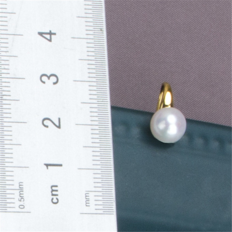 S925 Silver Simple High Heels Pearl Ear Hook Women
