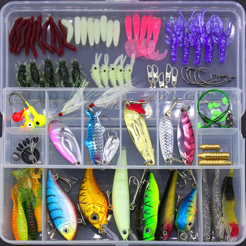 Angeln Camping Hobby Sport See Meer Pailletten Ausrüstung Soft Bait Set Ausrüstung - Bild 7 von 7