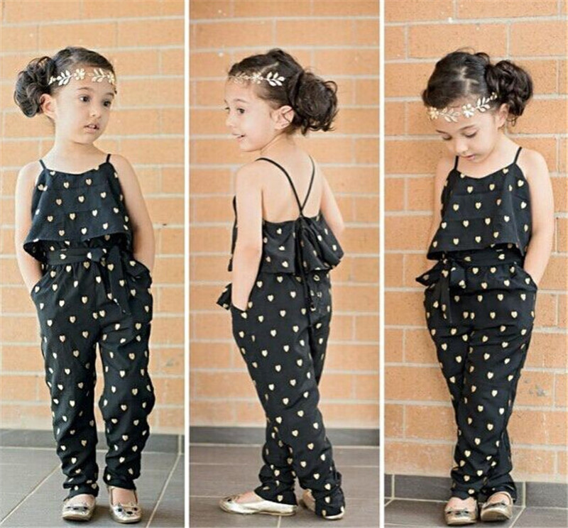 Girls' Sling Jumpsuit Baby Romper Romper Jumpsuit