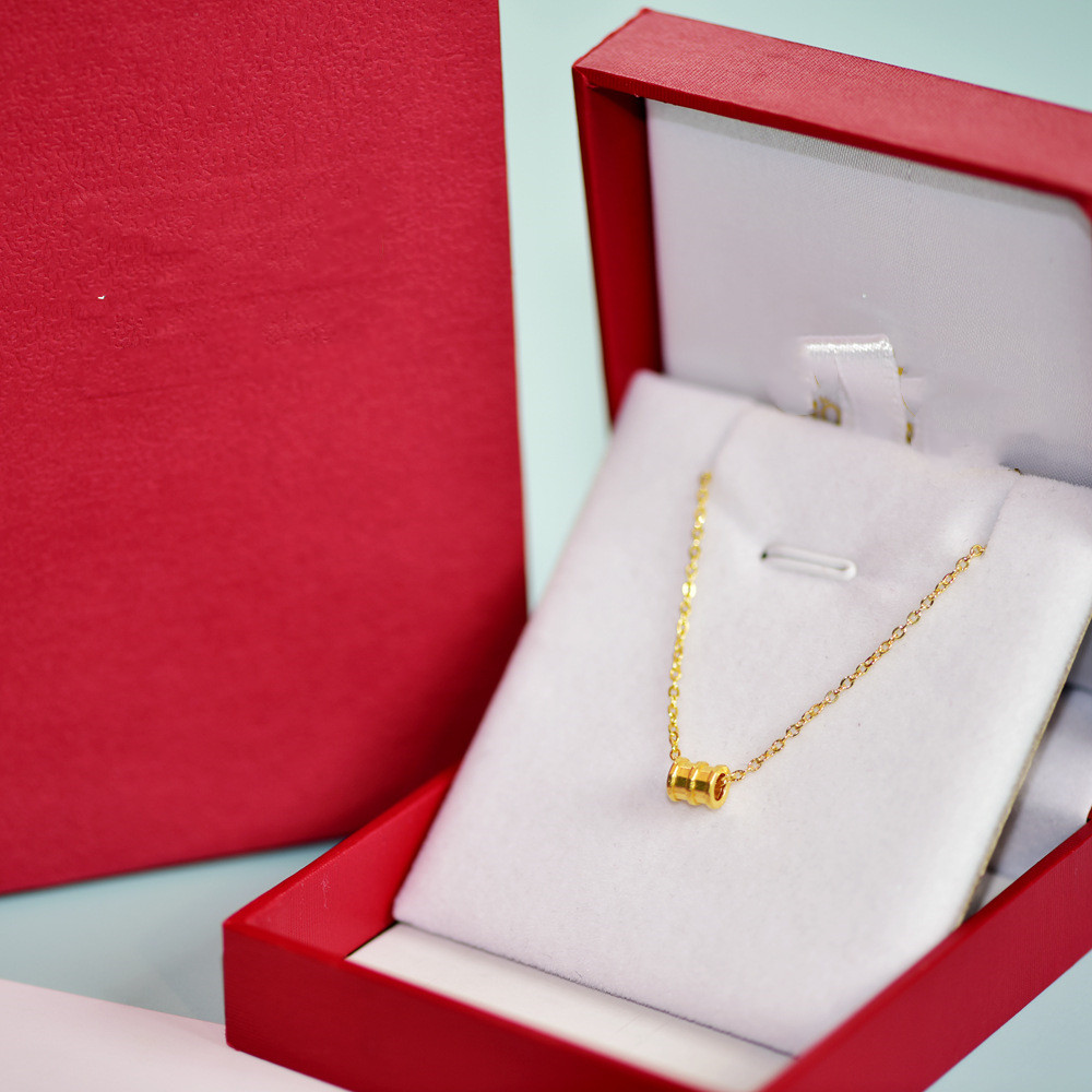 Pure Gold Necklace Women's Jewelry Small Waist