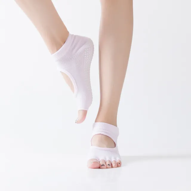Hengju Digging Cotton Yoga Socks Slip Toe Halter Lady Wuzhi Socks Socks Manufacturers Order Pink - Shop at LoveMi